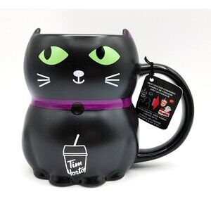 NEW 2025 Tim Hortons Halloween Black Cat Mug Color Changing Cup Coffee